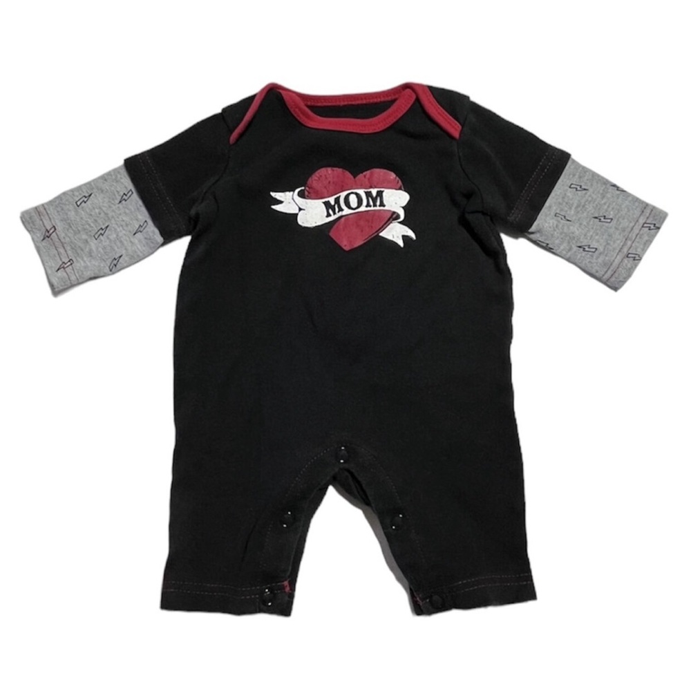 Circo “Mom” tattoo theme romper Newborn